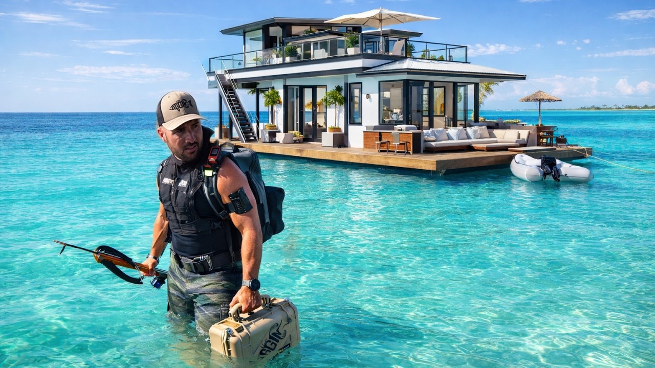 Living 48hrs On Floating MANSION in Middle of The OCEAN!! (Luxury)