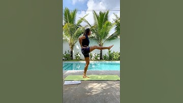 Strong legs, steady mind 💙🌊 start your standing balance journey now #balancechallenge #pilates