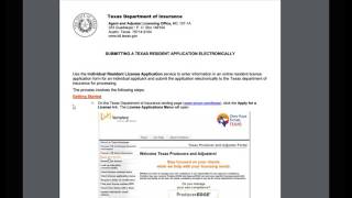 Apply for Tx Dept Insurance License