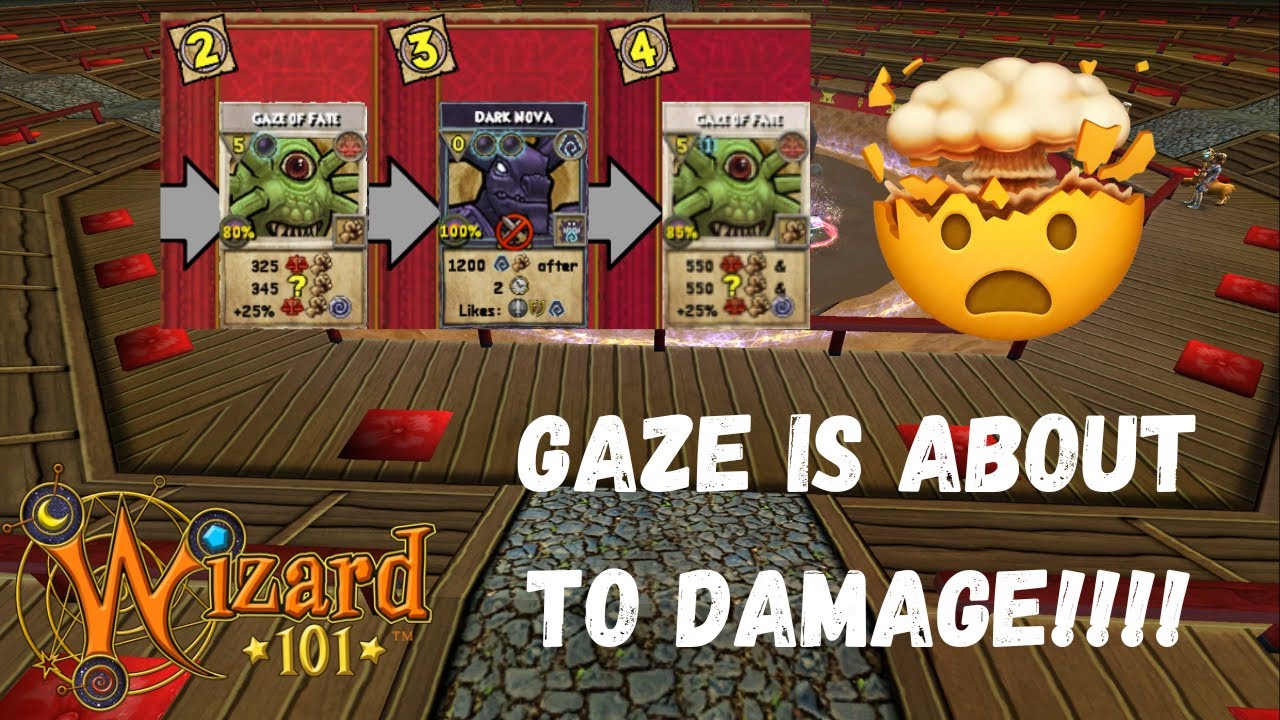 WIZARD101 - DARK NOVA +GAZE  = FREE RANK