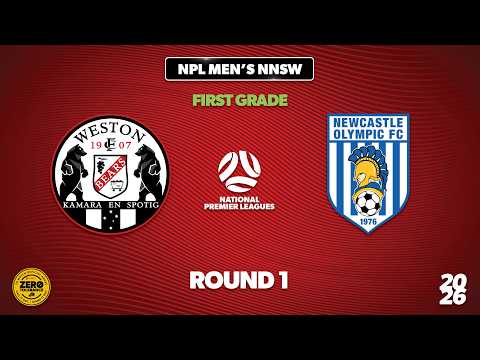 NPL Men's NNSW Round 1 First Grade - Weston Bears v Newcastle Olympic