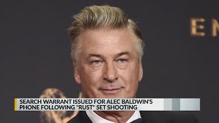 Search warrant issued for Alec Baldwin's cell phone in 'Rust' investigation