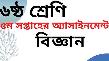 Class 6 5th week Assignment || science || ৬ষ্ঠ শ্রেণীর ৫ম সপ্তাহের বিজ্ঞান অ্যাসাইনমেন্ট এর সমাধান