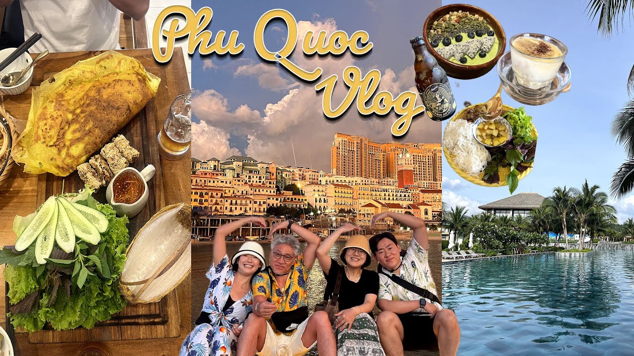 김해 출발✈️ 푸꾸옥 4박5일 가족여행 | 물개가족의 푸꾸옥 정복기! 야시장, 선셋타운, 마사지, 킹콩마트까지 완벽하게 즐기기