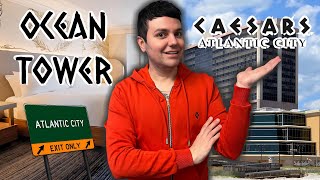 Caesars Atlantic City Ocean Tower Room Tour | Luxury King Bed Room Review &amp; Experience