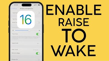 How to Enable Raise to Wake on iOS 16 iPhone iPad 2022