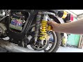 Амортизаторы от HONDA CB400 на мотоцикл ИЖ. Встают как родные.