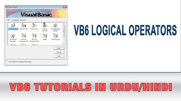 VB6 Tutorial In Urdu - VB6 Logical Operators