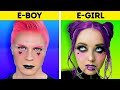 E-BOY и E-GIRL против ЕСТЕСТВЕННОЙ КРАСОТЫ || Невероятные тренды из Tik Tok