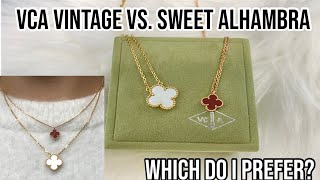 Van Cleef & Arpels Vintage Vs. Sweet Alhambra | Which do I Prefer?