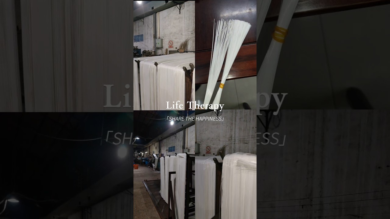 High quality customized white PET broom bristles. Durable, efficient, meet all your sweeping needs.