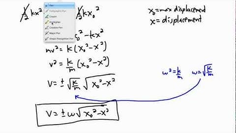 Waves - Simple Harmonic Motion (SHM) energy (2/4) - (IB Physics, GCSE, A level, AP)