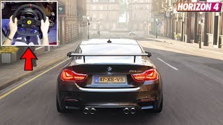 Forza Horizon 4  BMW M4 GTS (Steering Wheel Gameplay)