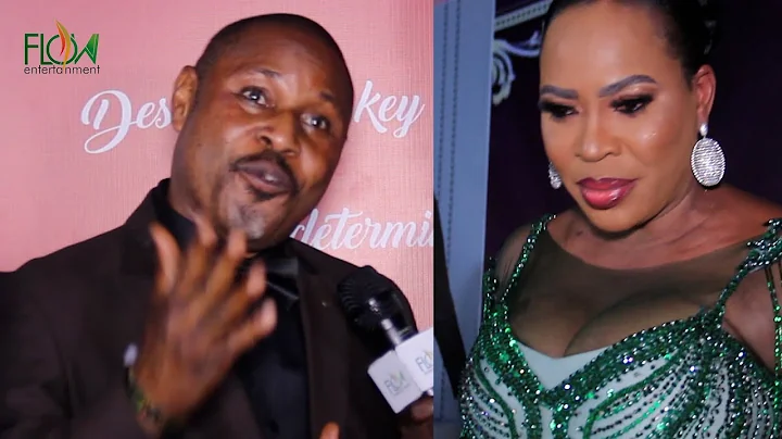 SAHEED AND FAITHIA BALOGUN TOGETHER REDCARPET PRAY FOR ENIOLA BADMUS AT HER 20 YEARS ON STAGE