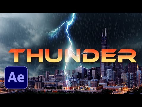 how to create Cloud Lightning animation with after effects