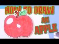 Let&#39;s draw an apple together step by step for kids