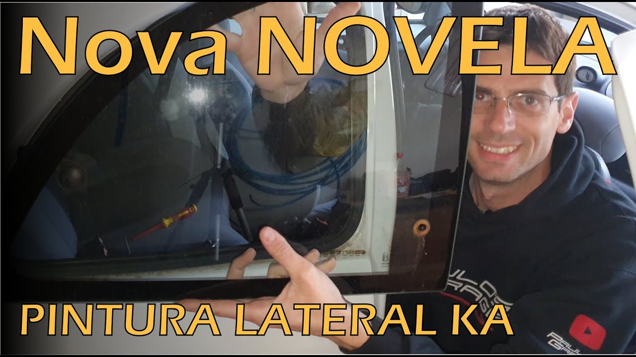 Pintando a Lateral do Ka - Parte1 - Tirando vidro, espelho, 