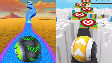 🛑 Going Balls VS GyroSphere Trials, Rolling Ball Sky Escape, Action Balls, Rolling Balance Ball 3D