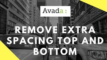 Remove extra space from top & bottom - Avada WordPress