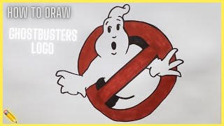 How to draw Ghostbusters Logo ✏️
