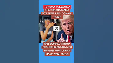 TUHUMA YA KWANZA MANGE KIMAMBI NI KUMTUKANA MAMA MZAZI WA RAIS WA MAREKANI DONALD JOHN TRUMP 