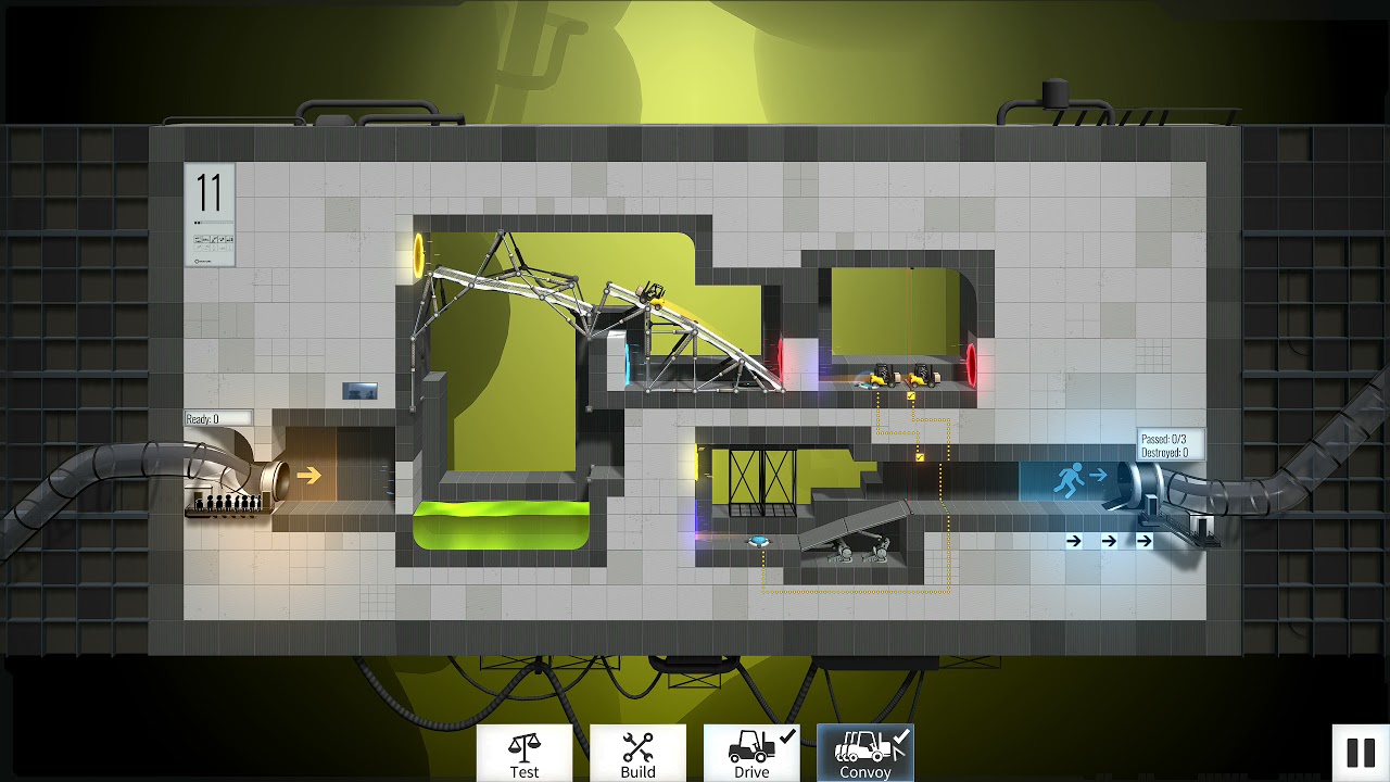 Bridge Constructor Portal - Portal Proficiency - Level 11 - YouTube