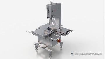 Industrial 3D Animation |  Automatic fish cutting machine