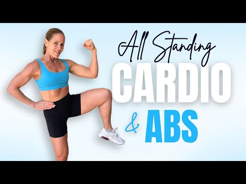 видео: 25 MIN ALL STANDING CARDIO & ABS at Home Workout | NO REPEATS | Summer Body Shred Challenge