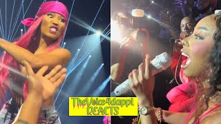 Nicki Minaj Reaction To Fan Grabbing Her Mic To Sing Hilarious
