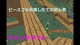 Minecraft ピースフル卒業したての初心者一人と一羽でマインクラフト Youtube