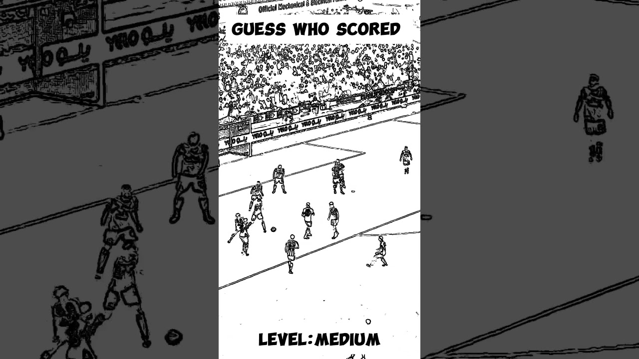 Can you guess who scored the goal? 