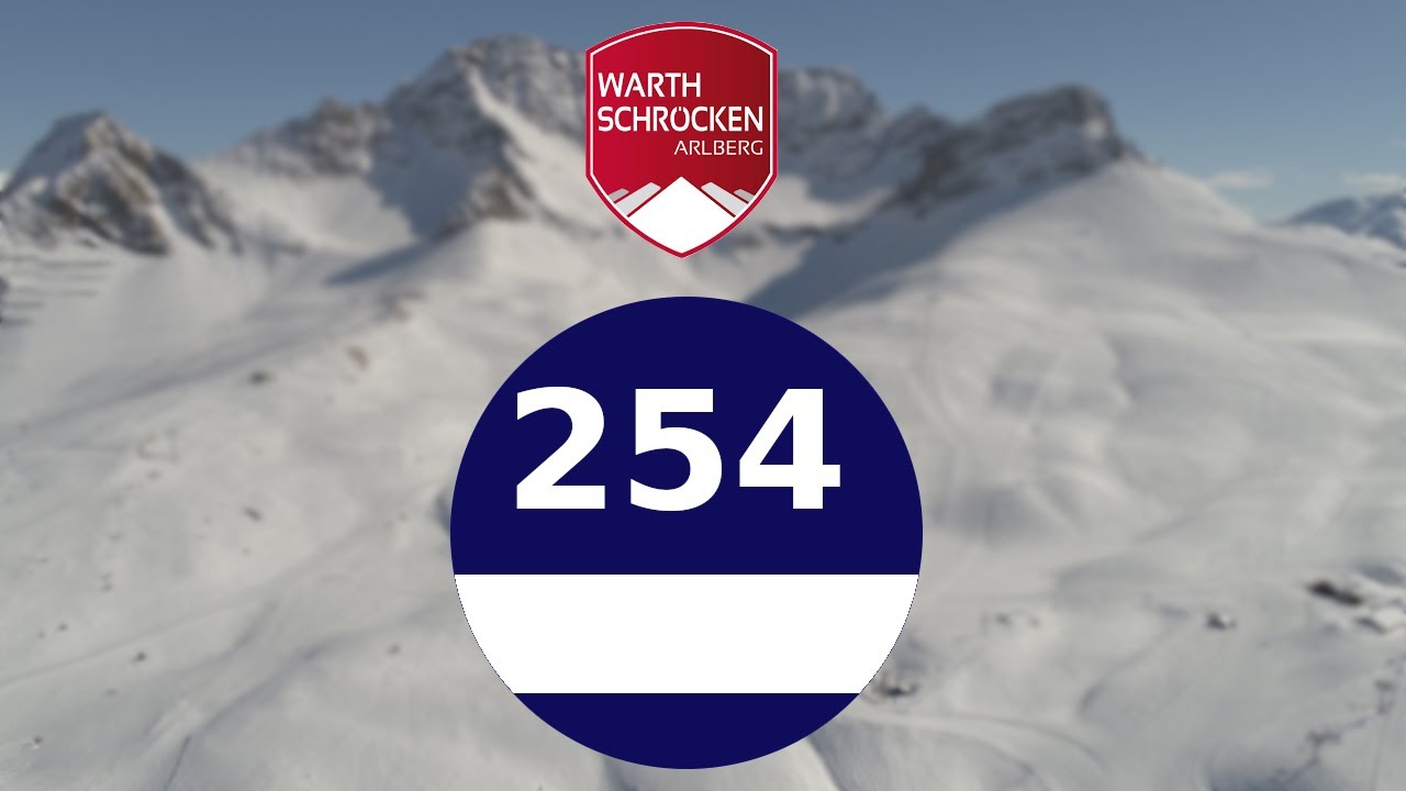 Piste 254 Schöniplätz (Ehemals 4) Skigebiet Warth Schröcken
