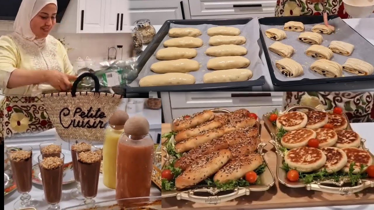 ثاني فطور رمضان🌙ماعندك لاش تحيري جبتلك فطور وسحور ومن عجينة وحدة المالح ولحلو تحلية معلكة عصائر