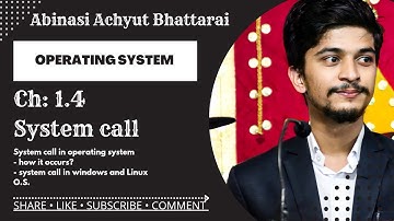 Ch:1.4 System Call in O.S explained with it