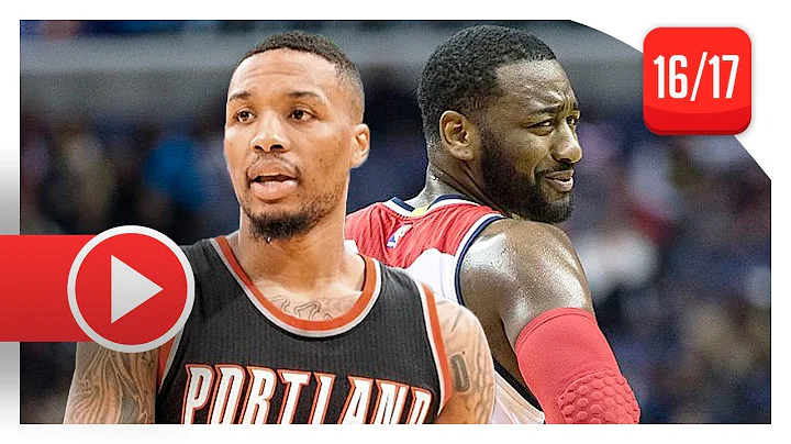 John Wall vs Damian Lillard ELITE PG Duel Highligh...