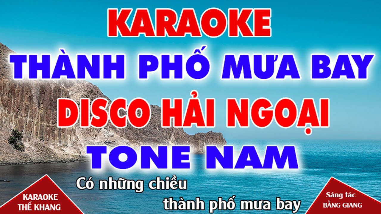 Thành Phố Mưa Bay Karaoke Tone Nam Nhạc Sống ll Beat Phối Mới 2026 ll Thế Khang Organ