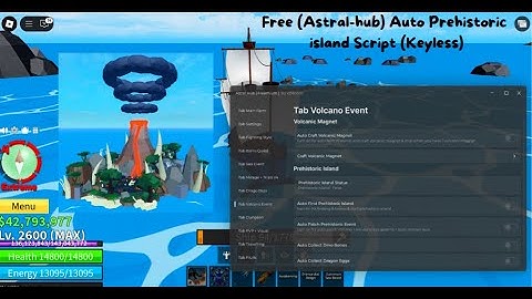 [FREE-Updated] Blox Fruits Script | Auto Prehistoric Island (Astral Hub)+Keyless - Showcase