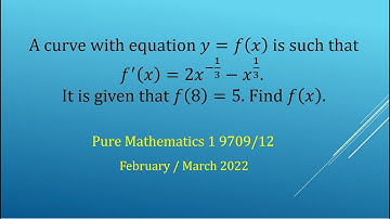 How to find a primitive function from integrating the derivative function.