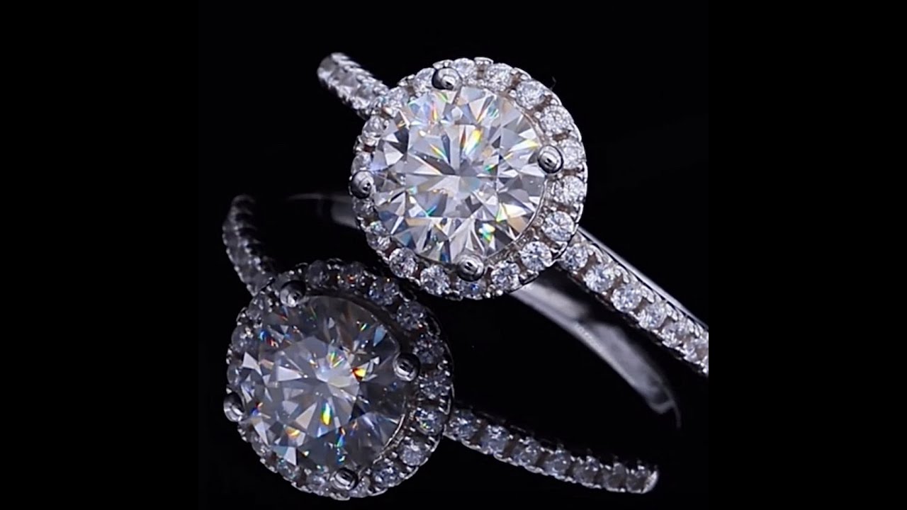 Moissanite Round Diamond Ring (GoldStarsDC Jewelry)