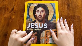 ASMR Magazine Flip-Thru Illustrated Life of Jesus | Page turning, tapping | Christian ASMR screenshot 2