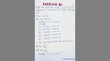 CLASS -11, Ex-8.1(Sequence and Series) Chapter -8 NCERT #mathematics