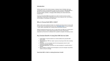 Bulk SMS Delhi  Transforming Business Communication