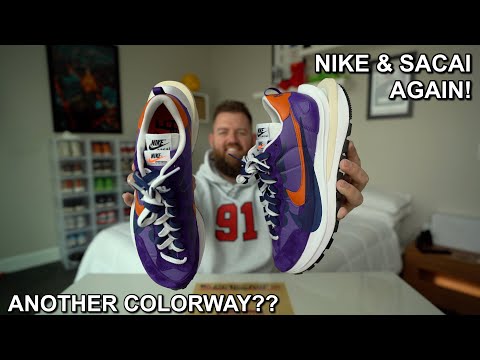 SACAI × NIKE VAPOR WAFFLE \"DARK IRIS\" Nike x sacai VaporWaffle 'Dark Iris' Release Date. Nike SNKRS