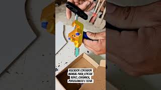 Riscador cortador manual para cortar vidro cerâmica, porcelanato e telha #obras #projeto