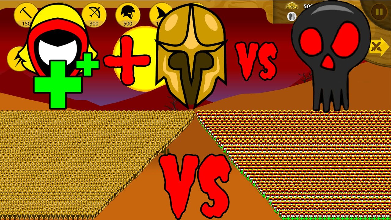 MERIC + SPEARTON GOLDEN VS GRIFFON DARK FINAL BOSS | STICK WAR LEGACY ...