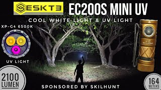 Skilhunt ESKT3 EC200S Mini White Light & UV, 2100 lm, 164 m, USB C