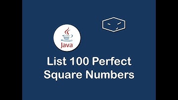 list 100 perfect square numbers in java