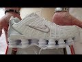 Nike shox tl white metallic silver bstn  unboxing