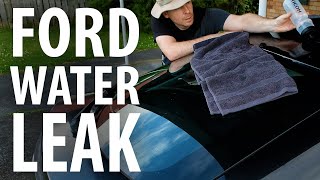 A Mondeo water leak, and removing the rear wiper arm &amp; grommet