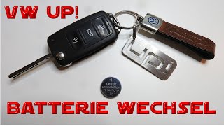 Batterie Wechsel am VW Up Schlüssel - Change Key Fob Battery type CR2032 